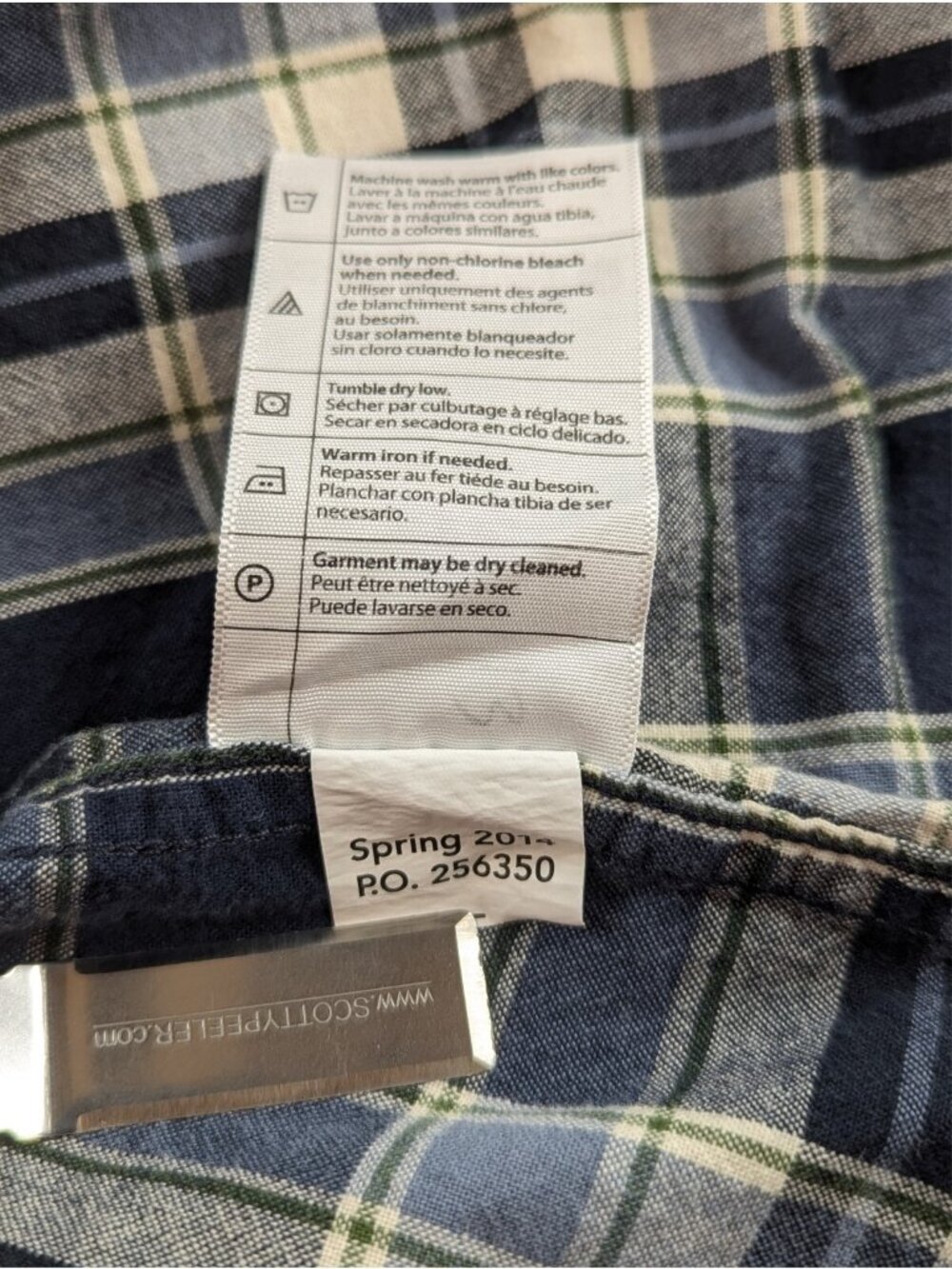 Carhartt Mens XL Shirt Plaid Short Sleeve Button Down 104174-DBD Relaxed Fit EUC - Picture 6 of 9